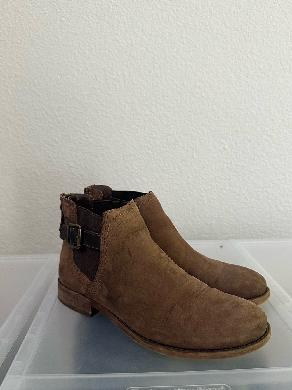 Franco Sarto Suede Ankle Boots